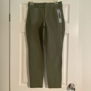 Old Navy Olive Green High-Rise Pixie Pants